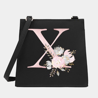 Γυναικεία Shoulder Messenger Μικρές τετράγωνες τσάντες Flower Letter Σειρά Μοτίβο Commute Tote Bag Designer Crossbody Τσάντα για αγορές