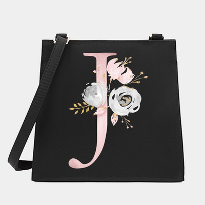 Γυναικεία Shoulder Messenger Μικρές τετράγωνες τσάντες Flower Letter Σειρά Μοτίβο Commute Tote Bag Designer Crossbody Τσάντα για αγορές