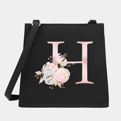 Γυναικεία Shoulder Messenger Μικρές τετράγωνες τσάντες Flower Letter Σειρά Μοτίβο Commute Tote Bag Designer Crossbody Τσάντα για αγορές
