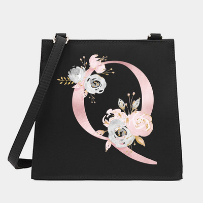 Γυναικεία Shoulder Messenger Μικρές τετράγωνες τσάντες Flower Letter Σειρά Μοτίβο Commute Tote Bag Designer Crossbody Τσάντα για αγορές