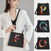 Naiste õlg Ristkeha Väikesed kandilised kotid Värvikirjaseeria Mustrid Pendelkäimiseks kandekott Messenger Designer ostukäekott