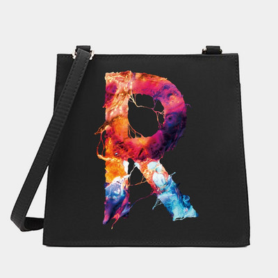 Naiste õlg Ristkeha Väikesed kandilised kotid Värvikirjaseeria Mustrid Pendelkäimiseks kandekott Messenger Designer ostukäekott