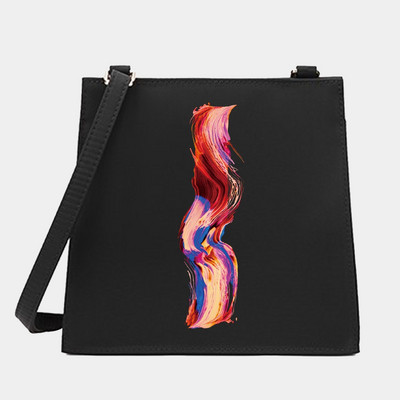 Naiste õlg Ristkeha Väikesed kandilised kotid Värvikirjaseeria Mustrid Pendelkäimiseks kandekott Messenger Designer ostukäekott