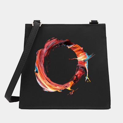 Naiste õlg Ristkeha Väikesed kandilised kotid Värvikirjaseeria Mustrid Pendelkäimiseks kandekott Messenger Designer ostukäekott