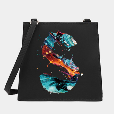 Naiste õlg Ristkeha Väikesed kandilised kotid Värvikirjaseeria Mustrid Pendelkäimiseks kandekott Messenger Designer ostukäekott