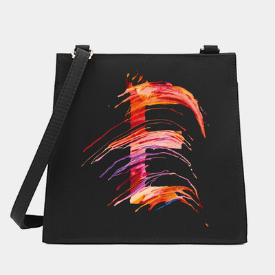 Naiste õlg Ristkeha Väikesed kandilised kotid Värvikirjaseeria Mustrid Pendelkäimiseks kandekott Messenger Designer ostukäekott