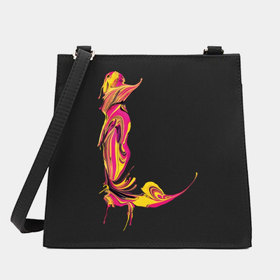 Naiste õlg Ristkeha Väikesed kandilised kotid Värvikirjaseeria Mustrid Pendelkäimiseks kandekott Messenger Designer ostukäekott