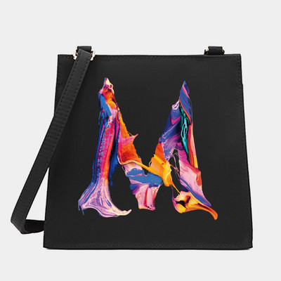 Naiste õlg Ristkeha Väikesed kandilised kotid Värvikirjaseeria Mustrid Pendelkäimiseks kandekott Messenger Designer ostukäekott