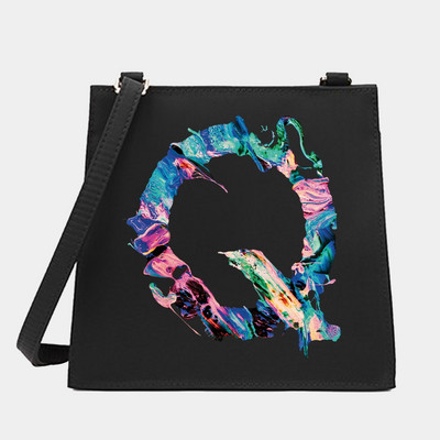 Naiste õlg Ristkeha Väikesed kandilised kotid Värvikirjaseeria Mustrid Pendelkäimiseks kandekott Messenger Designer ostukäekott