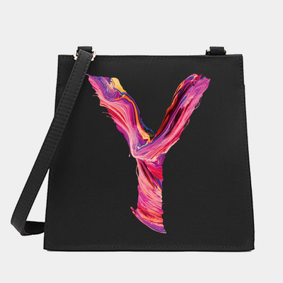 Naiste õlg Ristkeha Väikesed kandilised kotid Värvikirjaseeria Mustrid Pendelkäimiseks kandekott Messenger Designer ostukäekott