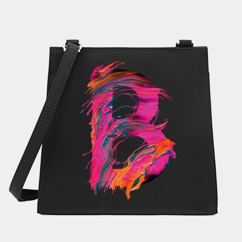 Naiste õlg Ristkeha Väikesed kandilised kotid Värvikirjaseeria Mustrid Pendelkäimiseks kandekott Messenger Designer ostukäekott