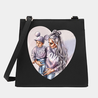 Váll keresztezett női kis négyzet alakú táskák anya sorozat mintázat tervező ingázás hordtáska Messenger bevásárló pénztárca kézitáska