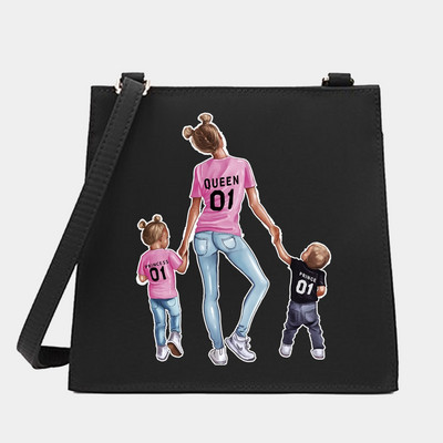 Váll keresztezett női kis négyzet alakú táskák anya sorozat mintázat tervező ingázás hordtáska Messenger bevásárló pénztárca kézitáska