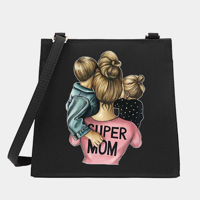 Váll keresztezett női kis négyzet alakú táskák anya sorozat mintázat tervező ingázás hordtáska Messenger bevásárló pénztárca kézitáska