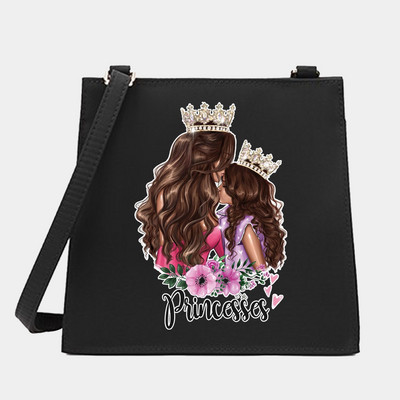 Váll keresztezett női kis négyzet alakú táskák anya sorozat mintázat tervező ingázás hordtáska Messenger bevásárló pénztárca kézitáska