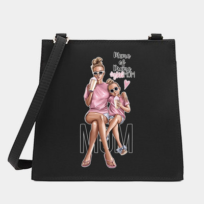 Váll keresztezett női kis négyzet alakú táskák anya sorozat mintázat tervező ingázás hordtáska Messenger bevásárló pénztárca kézitáska