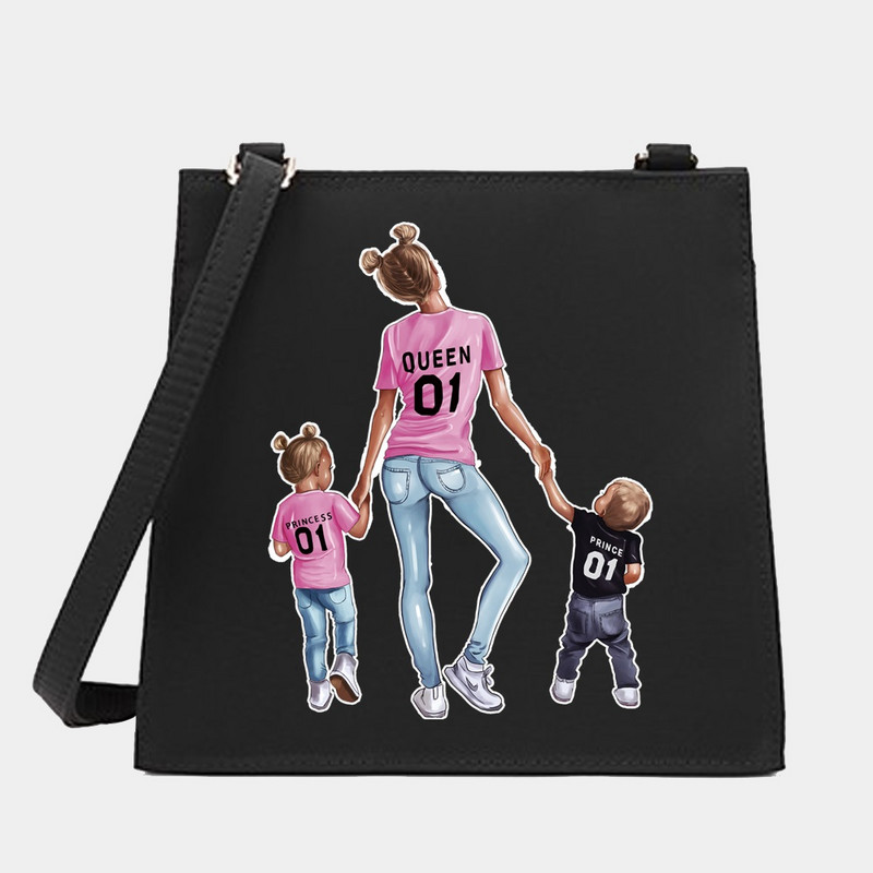 Váll keresztezett női kis négyzet alakú táskák anya sorozat mintázat tervező ingázás hordtáska Messenger bevásárló pénztárca kézitáska