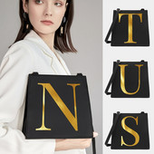 Genți pătrate pentru femei, cu umăr, cu literă, serie de nume, model pentru navetă.