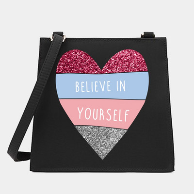 Crossbody ώμου από γυναίκες Μικρές τετράγωνες τσάντες Love Series Pattern Designer Commute Tote Messenger Τσάντα Shopping Purse Τσάντα