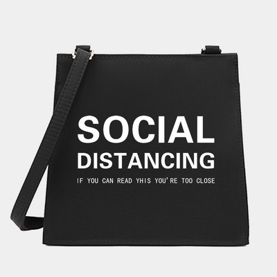 Uus naiste õla-messenger reisimiseks Crossbody kandekott tekstiseeria mustrikujundaja väike kandiline kotid ostukott Käekott