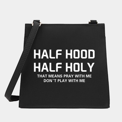 Uus naiste õla-messenger reisimiseks Crossbody kandekott tekstiseeria mustrikujundaja väike kandiline kotid ostukott Käekott