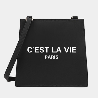 Uus naiste õla-messenger reisimiseks Crossbody kandekott tekstiseeria mustrikujundaja väike kandiline kotid ostukott Käekott