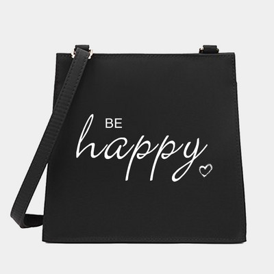 Uus naiste õla-messenger reisimiseks Crossbody kandekott tekstiseeria mustrikujundaja väike kandiline kotid ostukott Käekott