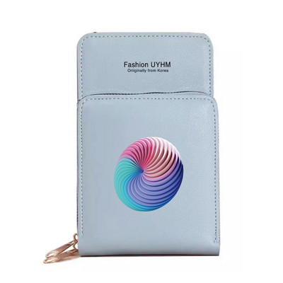 Naiste rahakotid Mobiiltelefoni kott Naiste panipaik Õlakotid 3D-seeria veekindel käekott Puuteekraaniga mobiiltelefoni rahakott