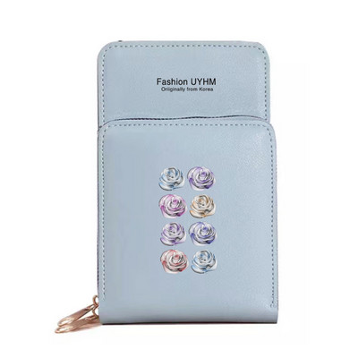 Naiste rahakotid Mobiiltelefoni kott Naiste panipaik Õlakotid 3D-seeria veekindel käekott Puuteekraaniga mobiiltelefoni rahakott