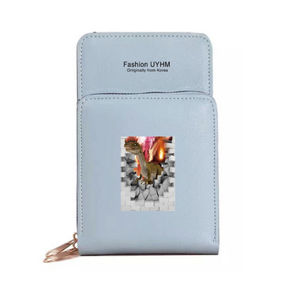 Naiste rahakotid Mobiiltelefoni kott Naiste panipaik Õlakotid 3D-seeria veekindel käekott Puuteekraaniga mobiiltelefoni rahakott