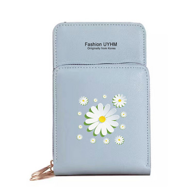 Naiste rahakotid Mobiiltelefoni kott Naiste panipaik Õlakotid 3D-seeria veekindel käekott Puuteekraaniga mobiiltelefoni rahakott