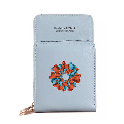 Naiste rahakotid Mobiiltelefoni kott Naiste panipaik Õlakotid 3D-seeria veekindel käekott Puuteekraaniga mobiiltelefoni rahakott