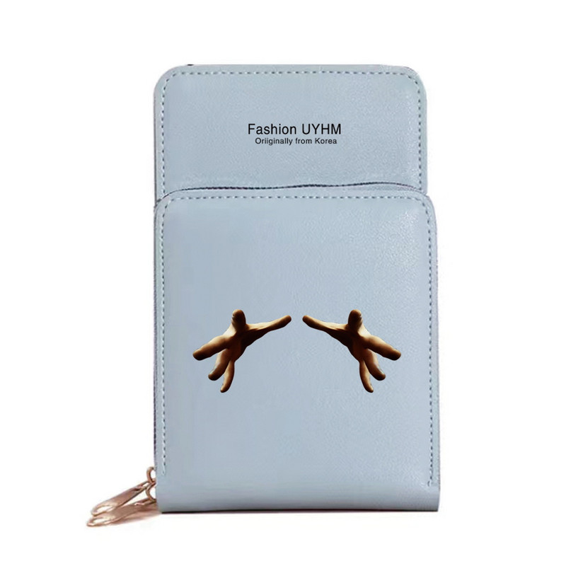 Naiste rahakotid Mobiiltelefoni kott Naiste panipaik Õlakotid 3D-seeria veekindel käekott Puuteekraaniga mobiiltelefoni rahakott