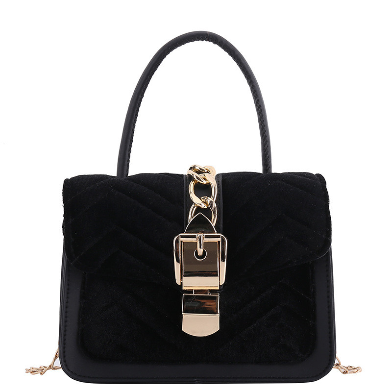 4 Χρώματα Γυναικεία κοτλέ τσάντα Τσάντες ώμου Pu Δερμάτινη τσάντα χιαστί Messenger Velvet Casual Commuter Μικρές τετράγωνες τσάντες Τσαντάκι