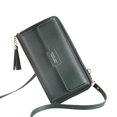 Driga 2022 Дамски портфейл Дамски мини кожени чанти през рамо Презрамки Поставки за карти за мобилен телефон Портфейл Чанти през рамо Джобове за пари