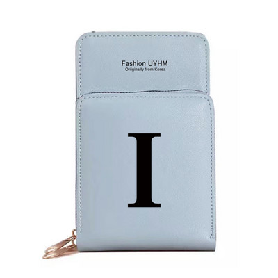 Naiste rahakotid puutetundliku ekraaniga mobiiltelefoni kott Pu nahast kaardipakk must kirjatrükiga hoiukott Naiste õlakotid