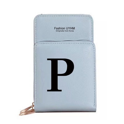 Naiste rahakotid puutetundliku ekraaniga mobiiltelefoni kott Pu nahast kaardipakk must kirjatrükiga hoiukott Naiste õlakotid