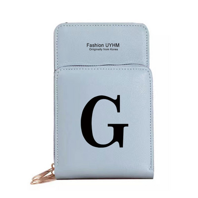 Naiste rahakotid puutetundliku ekraaniga mobiiltelefoni kott Pu nahast kaardipakk must kirjatrükiga hoiukott Naiste õlakotid