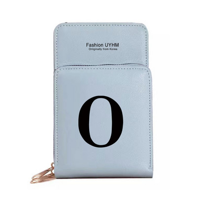 Naiste rahakotid puutetundliku ekraaniga mobiiltelefoni kott Pu nahast kaardipakk must kirjatrükiga hoiukott Naiste õlakotid