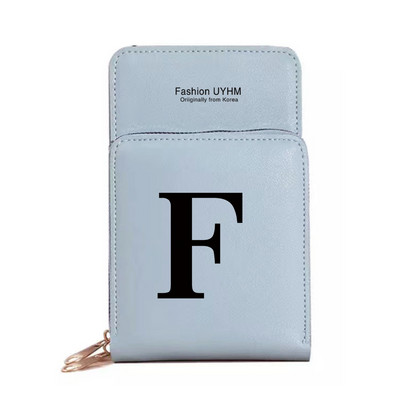 Naiste rahakotid puutetundliku ekraaniga mobiiltelefoni kott Pu nahast kaardipakk must kirjatrükiga hoiukott Naiste õlakotid