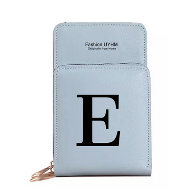 Naiste rahakotid puutetundliku ekraaniga mobiiltelefoni kott Pu nahast kaardipakk must kirjatrükiga hoiukott Naiste õlakotid