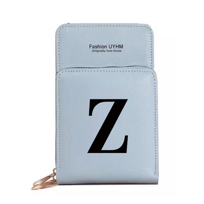 Naiste rahakotid puutetundliku ekraaniga mobiiltelefoni kott Pu nahast kaardipakk must kirjatrükiga hoiukott Naiste õlakotid