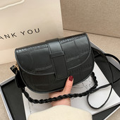 Νέα 2021 Fashion Women PU Δερμάτινη τσάντα σέλας ώμου μονόχρωμη Vintage επώνυμη Γυναικεία Casual Travel Τσάντες χιαστί τσάντα Messenger