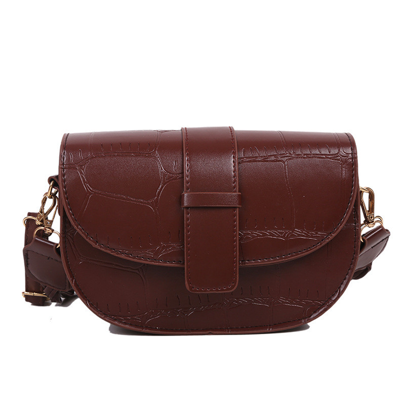 Νέα 2021 Fashion Women PU Δερμάτινη τσάντα σέλας ώμου μονόχρωμη Vintage επώνυμη Γυναικεία Casual Travel Τσάντες χιαστί τσάντα Messenger