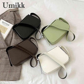 Casual γυναικείες τσάντες Μικρό πορτοφόλι μόδας μονόχρωμο PU Δερμάτινο χιαστί τσάντα Messenger για γυναίκες Υπαίθριες αγορές