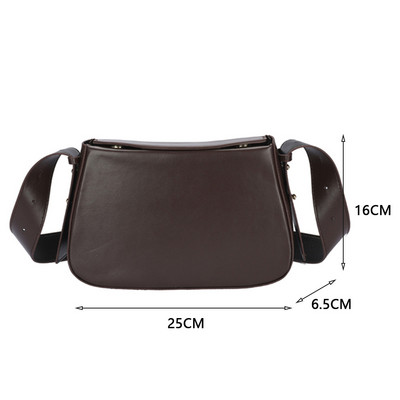 Casual γυναικείες τσάντες Μικρό πορτοφόλι μόδας μονόχρωμο PU Δερμάτινο χιαστί τσάντα Messenger για γυναίκες Υπαίθριες αγορές