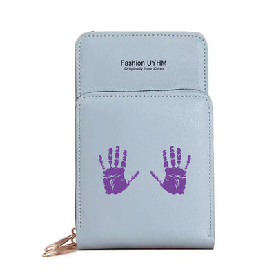 Дамски портфейли Пакет карти Сензорен екран Чанта за мобилен телефон Ракла Печат Портмоне за съхранение Дамски чанти през рамо Водоустойчива ръчна чанта Калъф за ключове