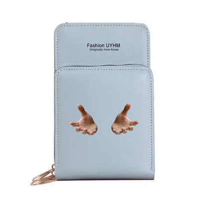 Дамски портфейли Пакет карти Сензорен екран Чанта за мобилен телефон Ракла Печат Портмоне за съхранение Дамски чанти през рамо Водоустойчива ръчна чанта Калъф за ключове