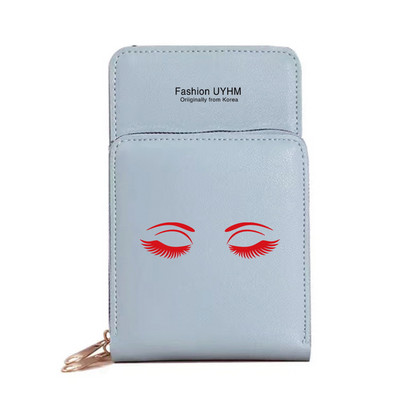 Дамски портфейли Пакет карти Сензорен екран Чанта за мобилен телефон Ракла Печат Портмоне за съхранение Дамски чанти през рамо Водоустойчива ръчна чанта Калъф за ключове