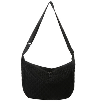 Tepitud naiste Crossbody kott Moodne sügistalvine Nailonist naistekäekott vabaaja pehme kaasaskantav reguleeritav tüdrukutele ostlemiseks